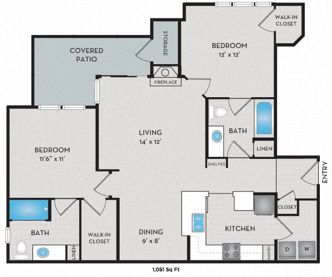 Olympic - A2 Income Restricted Floor Plan